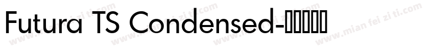 Futura TS Condensed字体转换